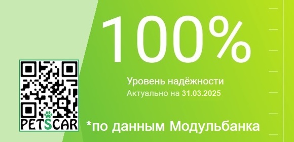 Рейтинг надежности зоотакси «PETSCAR» в 2025 году